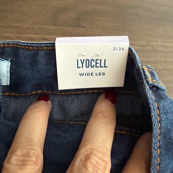 NWT Casual soft Wide-Leg Light Blue Denim Joggers - Picture 9 of 10